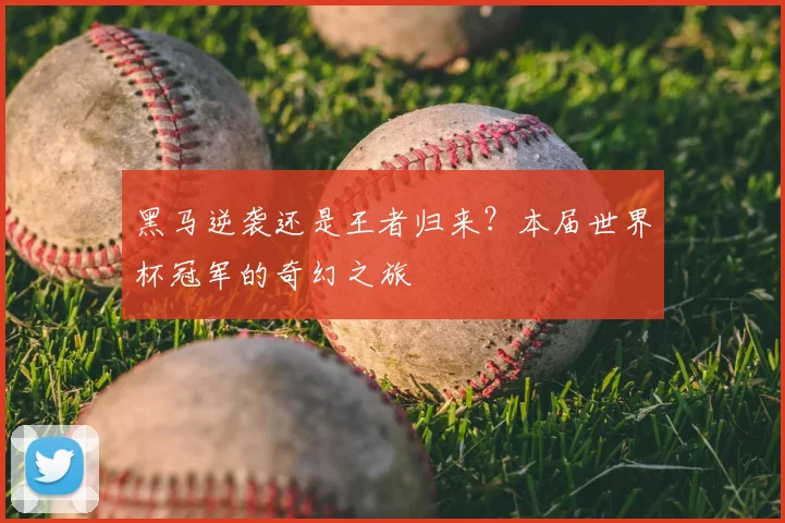 黑马逆袭还是王者归来？本届世界杯冠军的奇幻之旅