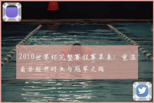 2010世界杯完整赛程赛果表：重温南非经典对决与冠军之路